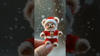 Cute Little Christmas Teddy Bear ❤️🤍😍🫶🧸🐻 #teddy #christmas #cute #love #funny
