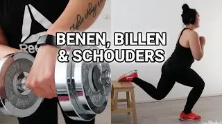Thuis sporten krachttraining - Dag 1 & 2 | Benen, Billen, Schouders & Triceps