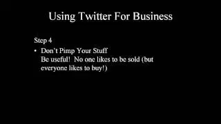 Twitter For Business Use