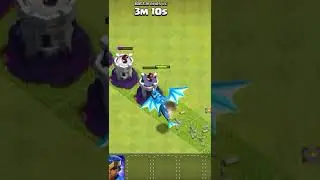 All Levels Wizard Tower vs Max Ele Dragon Clash of Clans #shorts