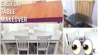 DIY TABLE MAKEOVER W/ CHALK PAINT | CHEAP & CHIC