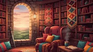 Evening at the Watchtower 🌇 Cozy Fantasy Lofi Music to Read and Focus