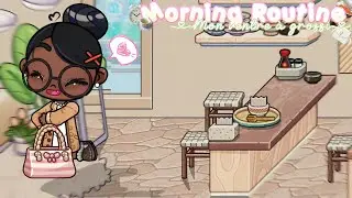 Morning routine ☕️☀️ *Mon ventre a grossi* Avatar World Roleplay || with voice ||