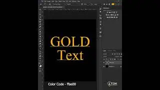 Simply Make Gold font in Photoshop | Photoshop Gold Text