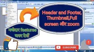 Microsoft word #me #view #menu #thumbnail #headerfooter #fullscreen #zoom#.