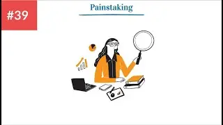 'Painstaking' Meaning and Sentence Examples || Learn English Vocabulary with Pictures