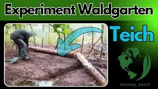 Teich- & Naturdamm mit &Uuml;berlauf ohne Folie mit Bew&auml;sserungsgraben bauen - Food Forest Design Teil 2
