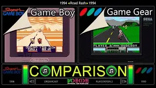 Road Rash (Game Boy vs Game Gear) Side by Side Comparison (Super Game Boy)
