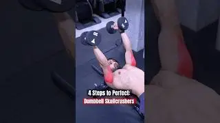 4 Steps to Perfect Dumbbell Skullcrushers ⚠️ #triceps