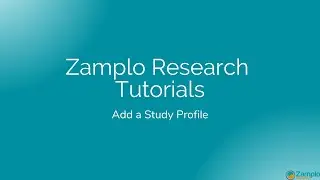 Get Started: Add a Study Profile