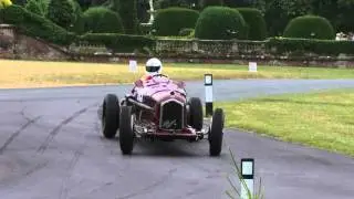 Matt Grist in the Alfa Romeo Tipo B P3 at the 2015 Chateau Impney Hill Climb