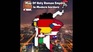 Holy Roman Empire in Modern borders vs Flag Map of Holy Roman Empire.