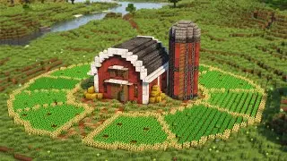 How to Build a Red Barn | Minecraft