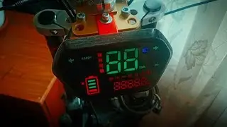 Наконецта собрал до электроники,руль обединил от  Kugoo Kirin M ~ 4 PRO,с 125 куб от мото.😁