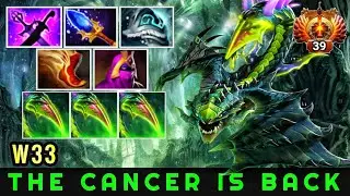 W33 [Viper] Cancer is Back Insane Magic Build WTF Plays 7.22 Dota 2
