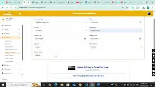 Generate Teacher 's Experience, Appreciation, service Certificate|ACADEMIX school management system 