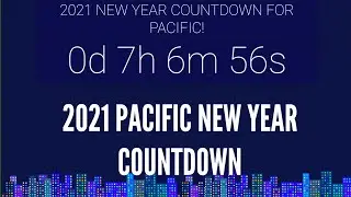 CALIFORNIA PACIFIC TIME NEW YEAR COUNTDOWN 2021 LOS ANGELES SAN FRANCISCO SEATTLE NEW YEAR COUNTDOWN