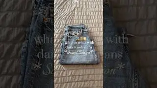 what to wear with dark wash jeans *school edition* #trending #viral #outfitideas #school #fypシ゚viral