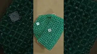 Satisfying Beaded Bag ✨ Green Pearl Handmade Trend