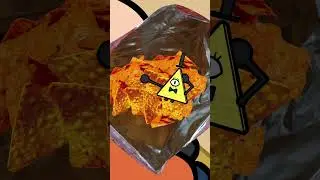 Gravity Falls Bill Cipher Dorito #gravityfalls #billcipher #bookofbill #cartoon #meme