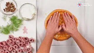 Ham & Stracchino Pizza - ASMR Cooking No Talk - Relaxing Food Art Tutorial