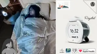 Raychel 1st Spatial AI Alarm for Sleep  Mindfulness Desk. by NETVERSE