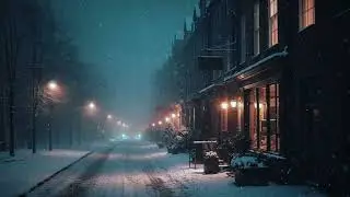Quiet Snowfall Bossa Nova 🌙 Warm Caf&eacute; Ambience | Focus / Chill / Relax