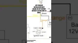 GPS tracker installation with engine on off feature without cutting a wire #gpstrackingsystem