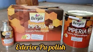 How to pu sealer apply || Berger exterior sealer apply for a wooden door || How to pu polish