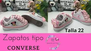 Parte 2   Zapatos Tejidos Tipo Converse All ⭐ Star talla 22