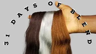 COLOUR 30 33 AND SILVER HAIR BLEND | DIY CUSTOM  COLOUR  BLEND TUTORIAL | 31 DAYS OF BLEND
