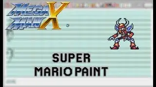 Mega Man X - Boomer Kuwanger stage (Fortress Tower) - Super Mario Paint