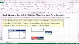Excel Magic Trick 1021  Implicit Intersection or #VALUE Error  No Ctrl + Shift + Enter