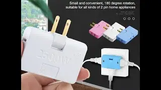 180&deg;rotating plug Power Outlet Converter
