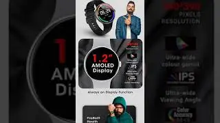 Fire-boltt Ultron || 1.2 inch AMOLED display || spo2, always on display, inbuilt games || flipkart