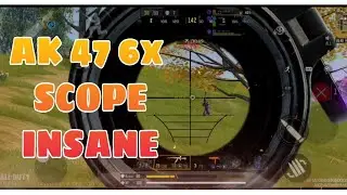 COD MOBILE AK 47 + 6X SCOPE IN BEST IN BATTLE ROYALE 😲