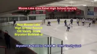 Bryceton Butkiewicz 100 Career Varsity Goals - Breaks School Record