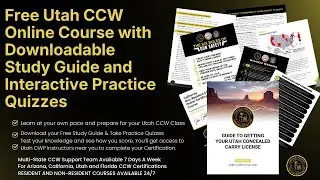 Free Utah CCW Online Course and Access to Nationwide BCI Certified Instructors Available
