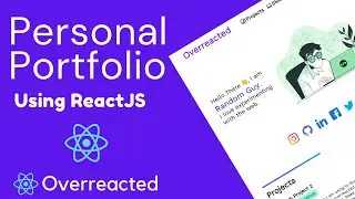 ReactJS Portfolio Website || Complete responsive portfolio website Tutorial