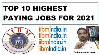 IIBM Institute | Top 10 Highest Paying Jobs For 2021