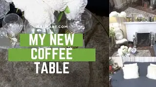 My New Coffee Table / Decorate with me/ walmart .com