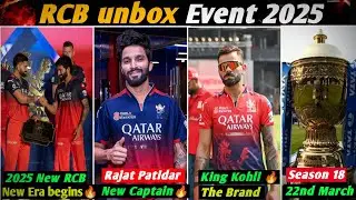 RCB unbox events 2025,will RCB lift the Trophy This Year??