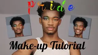 PRIDE RAINBOW EYE MAKEUP TUTORIAL (in 10 minutes) | Ft. Eli Levi