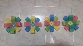 How to make bow paper flower step by step (Easy) || Rimu Crafts
