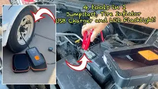 UiBI Jumpstart tire inflate LED flashlight Phone charger all in 1 #jumpstarter  #tireinflator