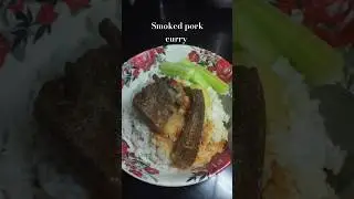Authentic Naga smoked pork recipe #shorts #nagafood #smokedpork #nagacuisine