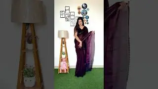 Elegant dual tone saree looks luxurious and perfect for special occasion 💖#youtubeshorts #saree