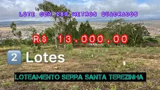 🏠 2 Lotes na serra santa Terezinha 