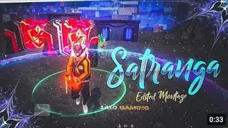 Satranga Free Fire Montage | Animal | free fire song | free fire status