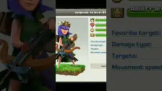 Satisfaction of upgrading max queen  #coc #clashofclansvideos #clashofclans #clashofclan #goblinmaps